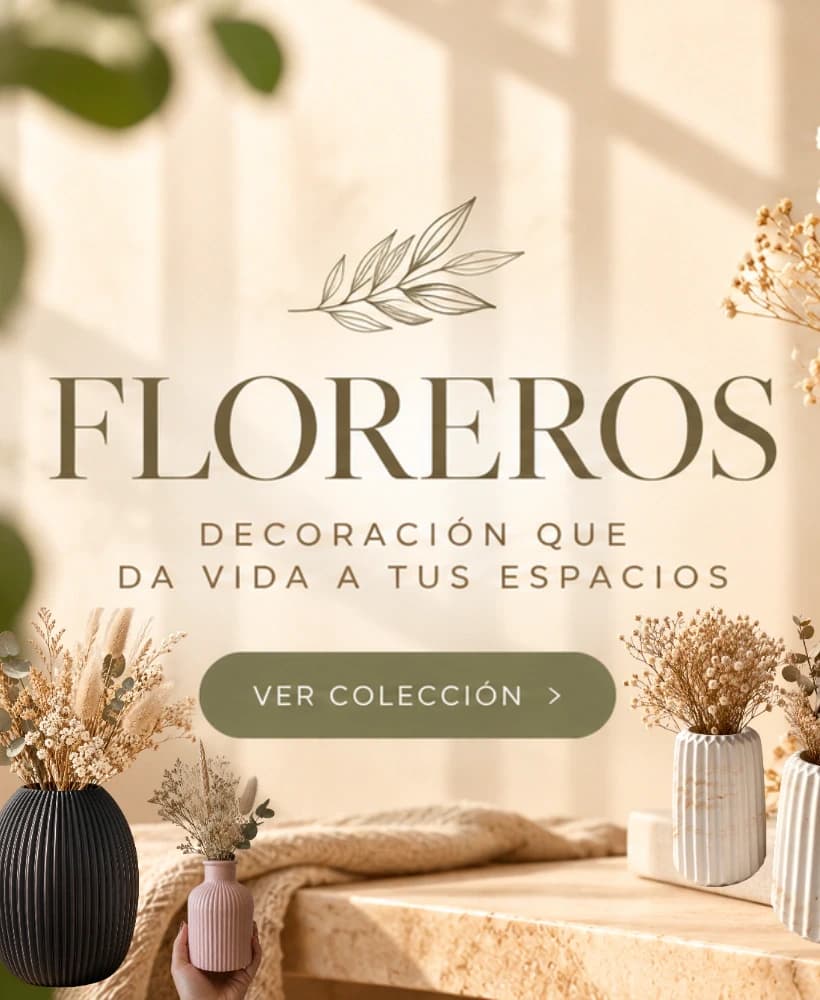 Floreros: decoración que da vida a tus espacios
